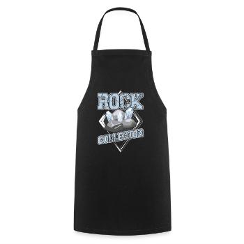 Stone Collector Geologist Geology Student Geology - Cooking Apron - black - Front - AI Model Male 185 dark (185cm)