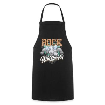 Rock Whisperer Geology Geology Student Geologist - Cooking Apron - black - Front - AI Model Male 185 dark (185cm)