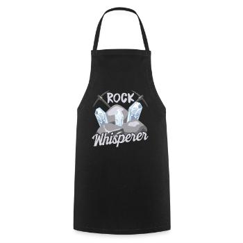 Stone Whisperer Geologist Geology Geology Student - Cooking Apron - black - Front - AI Model Male 185 dark (185cm)