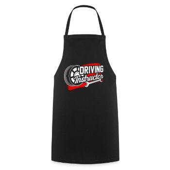 Instructeur de conduite École de conduite Leçon de conduite Apprenti conducteur - Tablier de cuisine - noir - Devant - AI Model Male 185 dark (185cm)