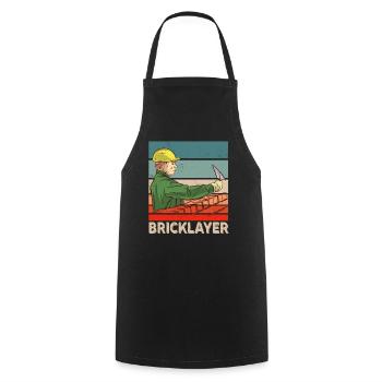 Mason Brick Craftsmen Masonry - Cooking Apron - black - Front - AI Model Male 185 dark (185cm)