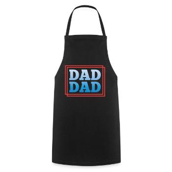 Papa Papa Sayings Daddy Father Father Day - Cooking Apron - black - Front - AI Model Male 185 dark (185cm)