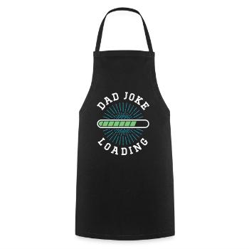 Dad Joke Papa Joke Jokes Father - Cooking Apron - black - Front - AI Model Male 185 dark (185cm)