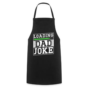 Papa Blague Papa Blagues Père - Tablier de cuisine - noir - Devant - AI Model Male 185 dark (185cm)