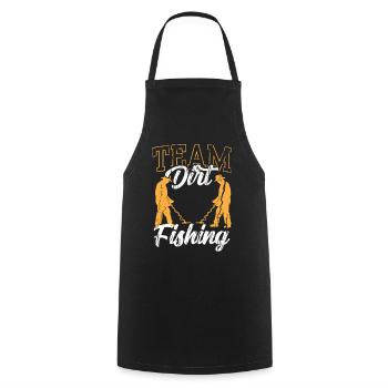 Équipe Dirt Fishing Détection de métaux Détection de métaux - Tablier de cuisine - noir - Devant - AI Model Male 185 dark (185cm)