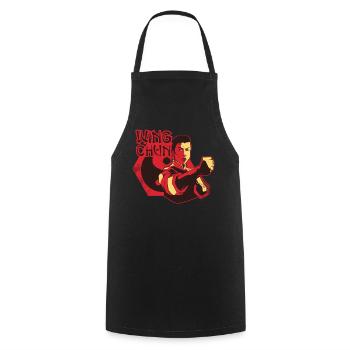 Wing Chun Training Martial Arts Trainer Martial Arts - Cooking Apron - black - Front - AI Model Male 185 dark (185cm)