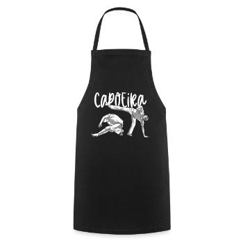 Capoeira Martial Arts Training Hobby Brazilian - Cooking Apron - black - Front - AI Model Male 185 dark (185cm)