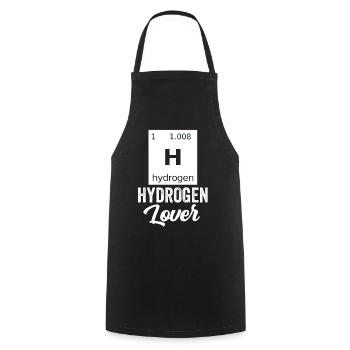 Hydrogen Lover Element Hydrogen Energy - Cooking Apron - black - Front - AI Model Male 185 dark (185cm)