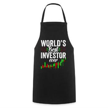 The Best Investor in the World Invest Investors - Cooking Apron - black - Front - AI Model Male 185 dark (185cm)