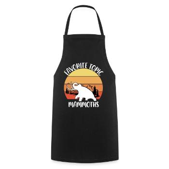 Mammouth - Tablier de cuisine - noir - Devant - AI Model Male 185 dark (185cm)