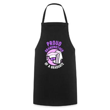 Proud Grandmother Of a Graduate Graduate - Cooking Apron - black - Front - AI Model Male 185 dark (185cm)