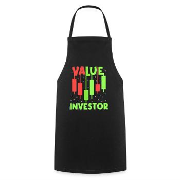 Value Investor Investieren Anleger Finanzier - Kochschürze - Schwarz - Vorne - AI Model Male 185 dark (185cm)