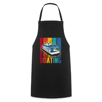 Bateau Voilier Bateau Bateau Yacht - Tablier de cuisine - noir - Devant - AI Model Male 185 dark (185cm)