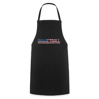 Dictons de basket-ball amusants pour les joueurs de basket-ball - Tablier de cuisine - noir - Devant - AI Model Male 185 dark (185cm)