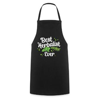 Best Herbal Specialist of All Time Herbs - Cooking Apron - black - Front - AI Model Male 185 dark (185cm)