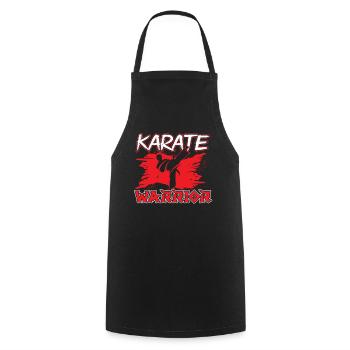 Karate Warrior Martial Arts Fighter Martial Arts - Cooking Apron - black - Front - AI Model Male 185 dark (185cm)