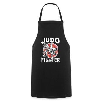Judo Fighter Judoka Arts martiaux Hobby Arts martiaux - Tablier de cuisine - noir - Devant - AI Model Male 185 dark (185cm)