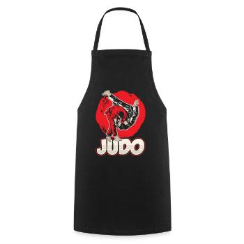 Judo Hobby Martial Arts Judoka Martial Arts - Cooking Apron - black - Front - AI Model Male 185 dark (185cm)