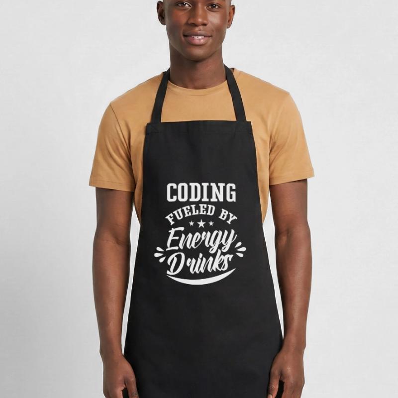 Programmation avec Energydrinks Code Coding Coder Tablier de cuisine