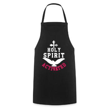 Lord God Holy Spirit Activated Christian Jesus - Kochschürze - Schwarz - Vorne - AI Model Male 185 dark (185cm)