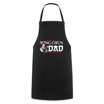 Wing Chun Vater Kampfkunst Kampfsport Trainer - Kochschürze - Schwarz - Vorne - AI Model Male 185 dark (185cm)