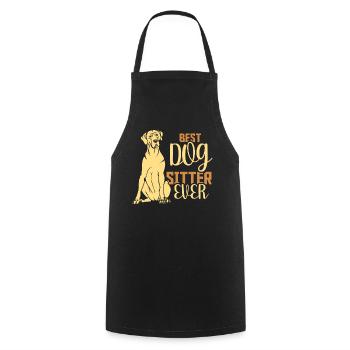 Meilleur Dog Sitter Ever Dog Dog Sitting - Tablier de cuisine - noir - Devant - AI Model Male 185 dark (185cm)