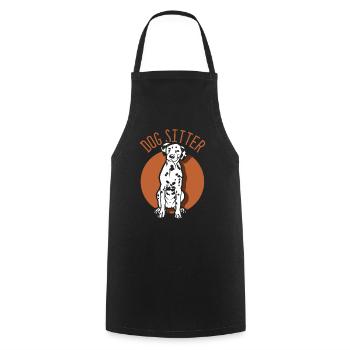 Dog Sitter Dog Dog Sitting Dog Sitting - Tablier de cuisine - noir - Devant - AI Model Male 185 dark (185cm)