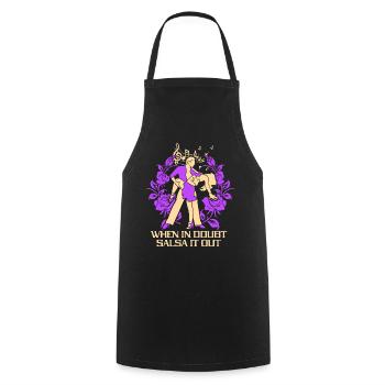 En cas de doute Salsa It Out Dancer Dance Dance - Tablier de cuisine - noir - Devant - AI Model Male 185 dark (185cm)