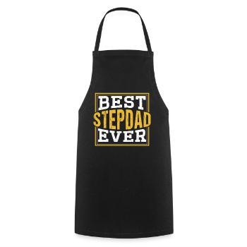 Bester Stiefvater Aller Zeiten Stiefpapa Stepdad - Kochschürze - Schwarz - Vorne - AI Model Male 185 dark (185cm)