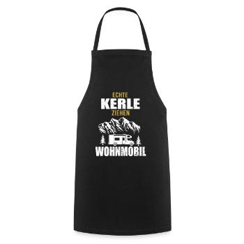 Wohnmobil Camping Zubehör - Kochschürze - Schwarz - Vorne - AI Model Male 185 dark (185cm)
