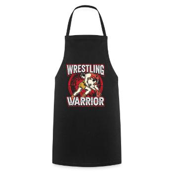 Wrestling Krieger Ringkampf Ringen Ringer - Kochschürze - Schwarz - Vorne - AI Model Male 185 dark (185cm)