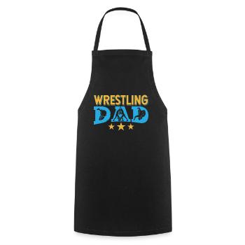 Wrestling Dad Ringkampf Ringer Ringen Wrestler - Kochschürze - Schwarz - Vorne - AI Model Male 185 dark (185cm)