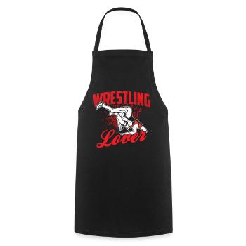 Wrestling Lover Wrestling Wrestling Wrestling - Tablier de cuisine - noir - Devant - AI Model Male 185 dark (185cm)