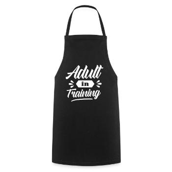 Adult In Education Adult Birthday - Cooking Apron - black - Front - AI Model Male 185 dark (185cm)