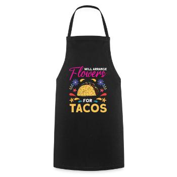 Florist Floristry Flowers Florist - Cooking Apron - black - Front - AI Model Male 185 dark (185cm)