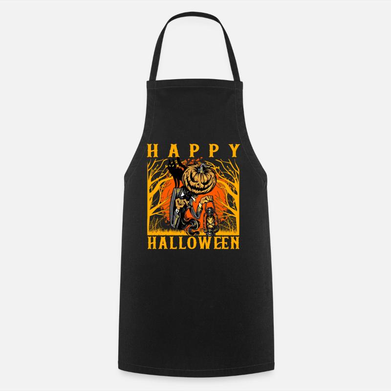 Happy Halloween - Kochschürze - Schwarz
