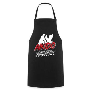 Aikido Fighter Martial Arts Martial Arts Lovers - Cooking Apron - black - Front - AI Model Male 185 dark (185cm)