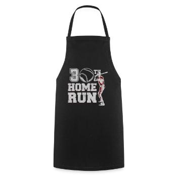 Age 30 Year Old Day Birth Athlete Sport Baseball - Cooking Apron - black - Front - AI Model Male 185 dark (185cm)