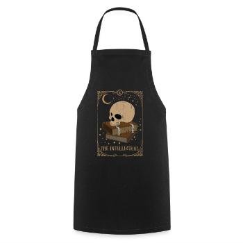 Intellectual Tarot Card Occult Club Gothic - Cooking Apron - black - Front - AI Model Male 185 dark (185cm)