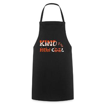 Kind Cool Peace Kindness Awareness Unity Day - Kochschürze - Schwarz - Vorne - AI Model Male 185 dark (185cm)
