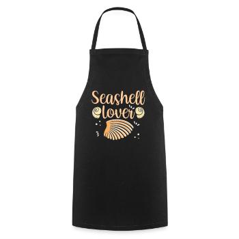 Shell Lovers Collect Shells Shell Collectors - Cooking Apron - black - Front - AI Model Male 185 dark (185cm)