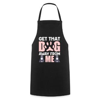 Take the dog away from me cat cat lover - Cooking Apron - black - Front - AI Model Male 185 dark (185cm)