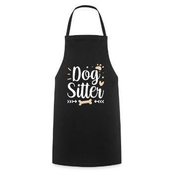 Dog Sitter Dog Sitting Dog Sitting Dog - Tablier de cuisine - noir - Devant - AI Model Male 185 dark (185cm)
