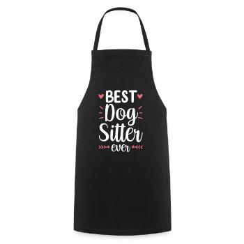 Meilleur Dog Sitter Ever Dog Dog Sitting - Tablier de cuisine - noir - Devant - AI Model Male 185 dark (185cm)