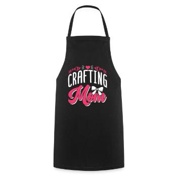 Crafts Mom Mother Hobbyist Craft - Cooking Apron - black - Front - AI Model Male 185 dark (185cm)