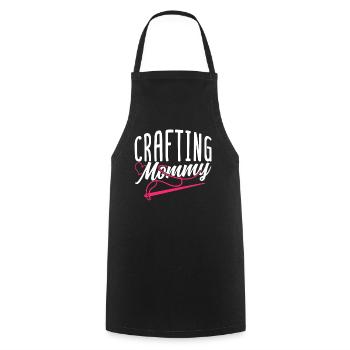 Craft Mom Mother Crafts Hobbyist - Cooking Apron - black - Front - AI Model Male 185 dark (185cm)