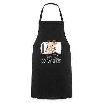 Offizielles Schlafshirt Ziege - Kochschürze - Schwarz - Vorne - AI Model Male 185 dark (185cm)