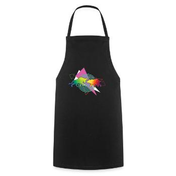 Vaporwave Stock Market Bulls and Bear Market Stocks - Cooking Apron - black - Front - AI Model Male 185 dark (185cm)
