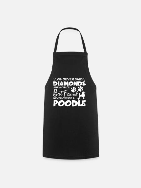 Pudel Hundebesitzer Geschenk - Kochschürze - Schwarz