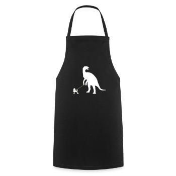 Cadeau pour propriétaire de chien caniche - Tablier de cuisine - noir - Devant - AI Model Male 185 dark (185cm)